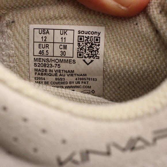 Saucony Kinvara 14 Men's Size US 12 White Running Shoes Sneakers S20823-75 - Picture 3 of 10